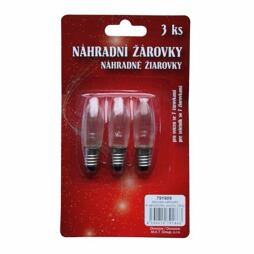 žiarovka náhradná do vianočného svietnika (3ks) 791909