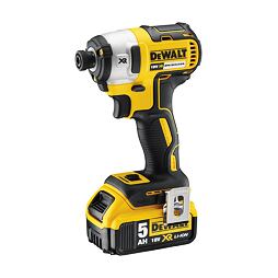 DeWalt DCF887P2 aku rázový utahovák 18V/2*5Ah, 205Nm, upínání 1/4", TSTAK kufr