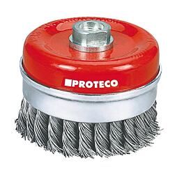 PROTECO kefa hrnčeková vrkočová 100mm*M14*2 Fe 0,8mm 10.233-100-F