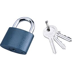 EXTOL CRAFT visiaci zámok 38mm modrý 93138