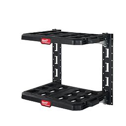 MILWAUKEE 4932472127 regálový systém PACKOUT, E-Track + 2 police, polica nosnosť 22kg