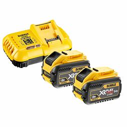 DeWalt DCB118Y2-QW súprava 2 batérií FLEXVOLT 54V/4AH, 18V/12Ah DCB548 + nabíjačka DCB118