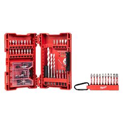 MILWAUKEE 4932479855 sada bitů a univerzálních vrtáků + sada bitů s karabinou, 54-dílná