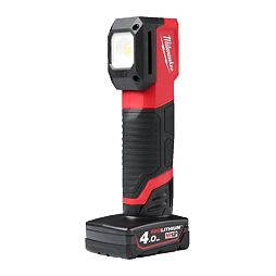 MILWAUKEE M12 CML-401 aku lampa 12V/4Ah, přizpůsobitelné barevné světlo, 1000lm, magnet