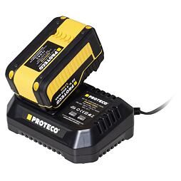 PROTECO aku súprava nabíjačka 20V + 1* akumulátor 20V/4Ah, 51.99-SADA-4000