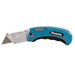 MAKITA B-65501 nôž zatvárací bezpečnostný s pogumovanou rukoväťou a beznástrojovou výmenou čepele