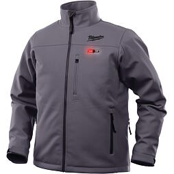 MILWAUKEE M12 HJGREY4-0 (XXL) vyhřívaná bunda, TOUGHSHELL materiál, držák aku baterie, šedá