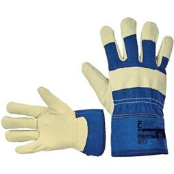 ČERVA rukavice JAY kombinované, dlaň ze světlé vepřovice, vel.9 bez podšívky 0101000499090