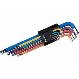 EXTOL Premium sada imbus klíčů s kuličkou 1,5-10mm, S2, barevné 8819316