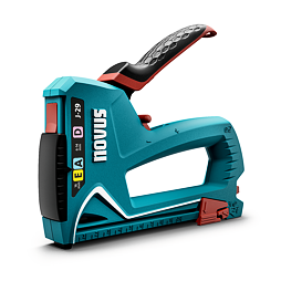 NOVUS J-29 silná sponkovačka ruční Zn slitina, sponky A/D 6-14mm, hřebíky E 16mm