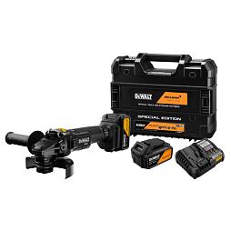 DeWalt DCG45MP2T aku bezuhlíková úhlová bruska 125mm, 18V/2*5Ah, kufr, edice McLaren F1