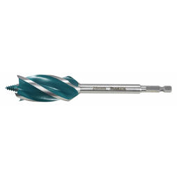 MAKITA E-26696 vrták do dřeva 28*165mm, čtyřbřitý, stopka šestihran 1/4" i pro rázové utahováky