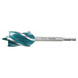 MAKITA E-26711 vrták do dřeva 35*165mm, čtyřbřitý, stopka šestihran 1/4" i pro rázové utahováky