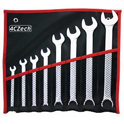 4CZech sada očkoplochých klíčů 8-24mm, 8 dílů, DIN 3113, pouzdro 4CZ-277-508