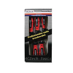 4CZech sada skrutkovačov PL+PZ 5-dielna PROFI v kartóne 4CZ-8558-51