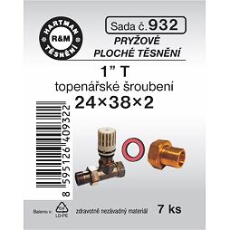 HARTMAN těsnění pryžové 1" 24*38*2mm, sada č. 932