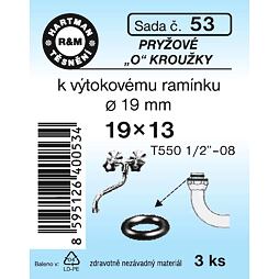 Pryžové „O“ krúžky k výtokovému ramienku 19mm, sada č.53
