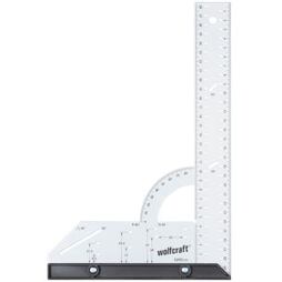 WOLFCRAFT úhelník univerzální příložný s otvory a úhloměrem, Al, 280*500mm 5206000