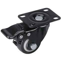 EXTOL PREMIUM koliesko otočné PVC s doskou, brzda, 40mm, nosnosť 30kg, 8856013