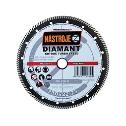 NÁSTROJE CZ diamantový kotúč TURBO SPEED 230*2*22,2mm, staveb. materiály, žula, dlažba IM-DK-TK230
