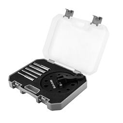 GRAPHITE súprava diamantových dierovek do dlažby 5-6-8-10-12mm, vŕtací prípravok, 55H541