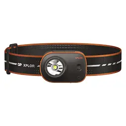 GP čelovka XPLOR PHR16, LED, 9 režimů svícení, 300lm, červená noční LED, aku 800mAh