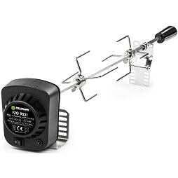 FIELDMANN FZG 9031 grilovací jehla s motorem 230V, 80cm, 2* 4-ramenná vidlice, Cr držáky