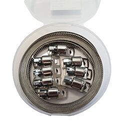 spona hadicová pás BSF 8mm/3m + 8 zámků W2B, 557391
