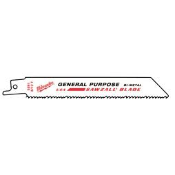MILWAUKEE 48005091 pílky do chvostovky UNI 150*8/12 TPi, drevo, kov, plasty 5ks