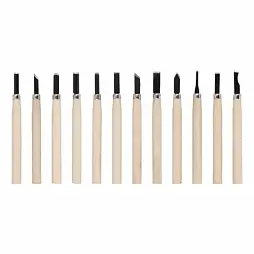 KREATOR dláta mini na dřevo sada 12ks KRTH23602