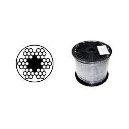 lanko 3/4mm ocel PVC Zn DIN 3055 (6*7M-FC)
