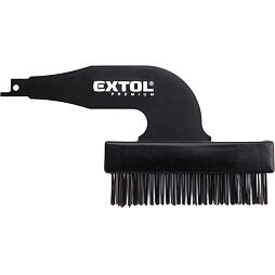 EXTOL PREMIUM kartáč drátěný 4-řadý do pilky ocasky, 185*95*25mm, 8806501