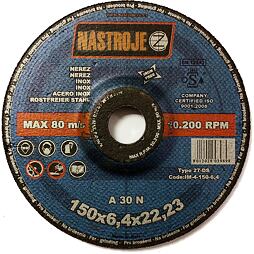 NÁSTROJE CZ 150*6,4mm kotouč brusný na nerez IM-4-150-6,4