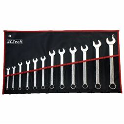 4CZech sada očkoplochých klíčů 7-24mm, 12 dílů, DIN 3113, pouzdro 4CZ-277-512