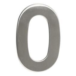 číslo domovní 0, 95mm, nerezové 495050