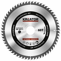 KREATOR pílový kotúč 200mm*30mm 60 WZ HM KRT020419