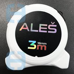 FESTA zvinovací meter s menom 3m 16mm ALEŠ 13534