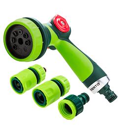VERTO sada pistole postřikovací + 3ks spojek 1/2" 15G712