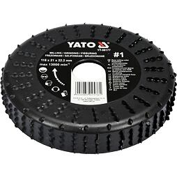 YATO rašpľa rotačná pre uhl. brúsku 118/22,2mm frézovacia čelná/bočná YT-59177