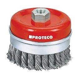 PROTECO kartáč hrnčekový vrkočový 80mm*M14*2 Fe 0,5mm 10.233-P080