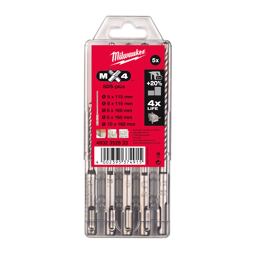 MILWAUKEE 4932352833 sada vrtákov SDS+ 4-britové 5-dielna 5-10mm