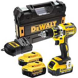 DeWalt DCD790M3 aku bezuhlíková vrtačka 18V/3*4Ah XR Li-Ion, 60Nm, 0-600/2000 ot./min