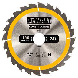 DeWalt DT1944 pílový kotúč 190*30mm, 24z