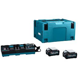 MAKITA 191U00-8 aku súprava XGT 40V, 2*BL4040 + 1*DC40RB, systainer