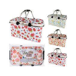 košík nákupní skládací TERMO 48*28*24 AL+polyester, 386634