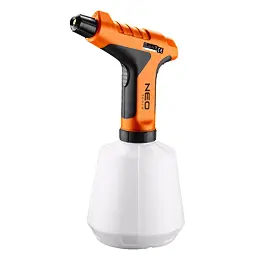NEO aku postřikovač 3,6V/2Ah, 1l, průtok 280 - 460ml/min., max.dosah 6m