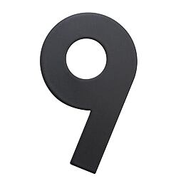 číslo domové 9, 75mm, nerezové, ČIERNE