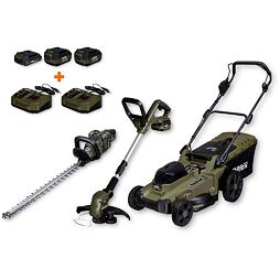 NAREX Camouflage Garden aku set (sekačka, strunový vyžínač, plotostřih), 2*aku 20V/4Ah+1*aku 2Ah