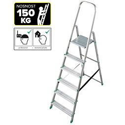 KRAUSE schůdky Al 6 nosnost 150kg 10.6616-KR