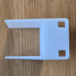 3D Tisk rackmount pro Fortinet Fortigate 30G/31G, pravé ucho (přichycení na jedné straně)